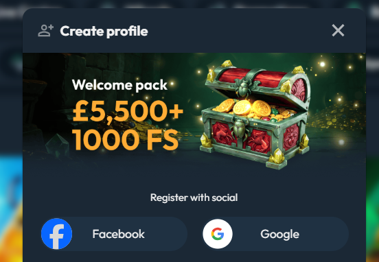 The Slotorado registration form field by field